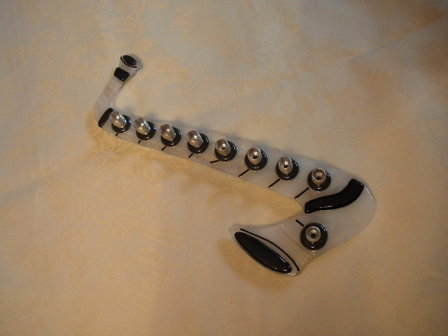 Handmade Saxophone Glass Menorah by YafitGlass