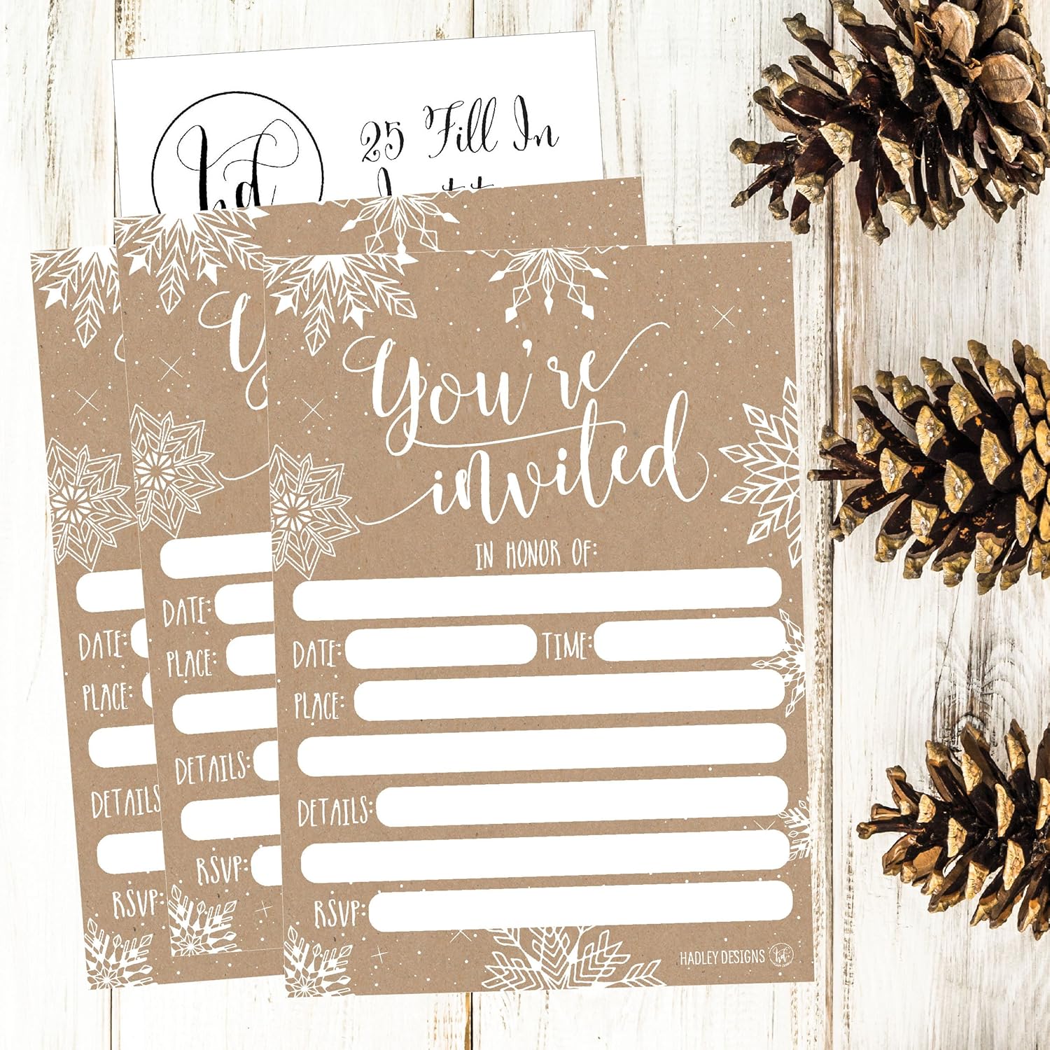 Hadley Designs 25 Christmas Party Invitations